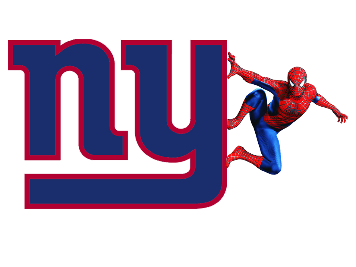 New York Giants Spider Man Logo vinyl decal